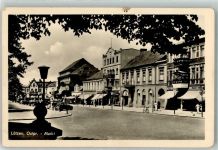 Lötzen Gizycko Foto AK Marktplatz