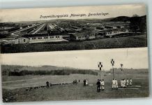 72525 W7420 Münsingen , Württ 1910 - Truppenübungsplatz Barackenlager Soldaten