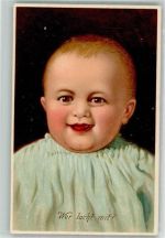 Wer lacht mit P.F.B. No. 8636 Baby Prägedruck