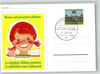Jugend Zahnpflege Woche Niedersachsen 1964 Sonderstempel