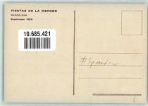 Barcelona 1958 Lithographie Fiestas de la Merced
