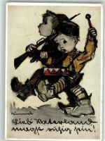 Kinder in Uniform Nr. 4772 Verlag Josef Müller Hummel 1939 Künstlerkarte