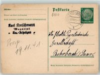 64283 W6100 Arheilgen - WK II Ganzsache