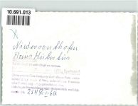 87448 W8963 Niedersonthofen FOTO KEINE AK Gasthaus Haus Hubertus Kaminecke Ort handschriftlich
