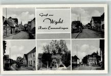 79369 W7831 Wyhl , Kaiserstuhl Gebrauchsspuren Kirche Straße