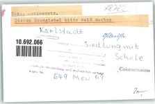 97753 W8782 Karlstadt , Main FOTO KEINE AK Ostlandstrasse Ort handschriftlich
