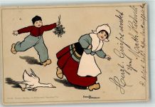 Nr. 127 Verlag Dondorf Hollandkinder Parkinson, E. 1904 Lithographie / Künstlerkarte