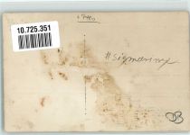 72488 W7480 Sigmaringen Gebrauchsspuren Hohenzollernschloss Ort handschriftlich