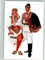 Nr. 32 sign. Vladimir Kirin Kroatien (Zagreb-Sestine) Trachten Kroatien Künstlerkarte