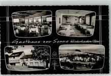 64658 W6145 Winterkasten Gebrauchsspuren Gasthaus zur Sonne Foto AK