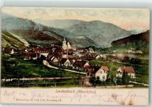 77794 W7606 Lautenbach , Renchtal 1899 - Bahnpost Appenweier Zug 357