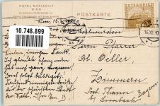 1060 Wien 6. Bezirk, Mariahilf 1913 Foto AK Hotel Mariahilf Straßenbahn Mariahilferstrasse