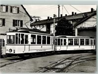 70839 W7016 Gerlingen , Württ 1978 Foto AK Triebwagen 15 von 1929 mit BW 22 der Städtischen Straßenbahnen Feuerbach SMS-Musumswagen-Sammelkarte 1013