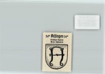 W8851 Bissingen , Schwab Vignette Wappen Kaffee Hag ca 1920-1940 Vignette