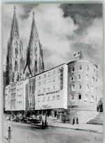 50667 W5021 Köln Altstadt-Nord 103 Künstlerkarte Hotel Domglocke mit Kölner Dom