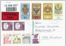 Dt. Bundespost 50 Jahre 1978 AK Briefmarkenabbildung