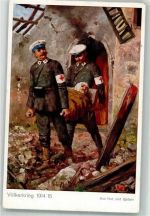 Aus Not u. Gefahr Völkerkrieg LMM No. 128 Rotes Kreuz 1915