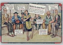 Nr. 282 - Suche Frau oder Mann... Schilder - Böttcher, H. Künstlerkarte