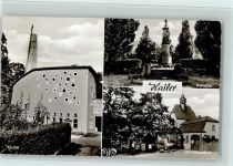 63571 W6460 Hailer , Kr Gelnhausen - Kirche Denkmal Läut-Häuschen 3-Bildaufnahme
