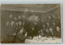 WK I Geschmückter Tannenbaum - AK Weihnacht im Feld WK I 1916 Foto AK