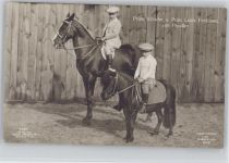 Prinz Wilhelm u. Prinz Louis Ferdinand auf Pferd und Pony, Nr. 7187 Liersch Adel Prinz Wilhelm