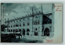 44100 Ferrara Mondschein Palazzo della Ragione
