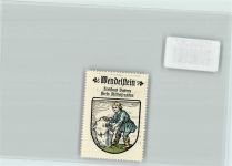 90530 W8508 Wendelstein , Mittelfr - Vignette Wappen Kaffee Hag ca 1920-1940