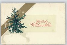Weihanchtsbaum 1909 Erika AK Weihnachten Prägedruck