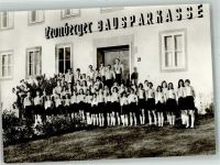 71229 W7250 Leonberg , Württ Foto AK Leonberger Bausparkasse Gruppenfoto Jugendchor Leonberg
