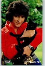 Peter Orloff mit Katze Original Autogramm Schlagersänger