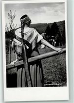 Schwarzwaldtracht Foto AK Trachten Schwarzwald