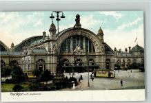 W6000 Frankfurt am Main Straßenbahn, Hauptbahnhof ca 1912 AK Bahnhof