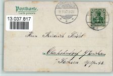 56068 W5400 Koblenz am Rhein 1907 Lithographie Dampfer Ehrenbreitstein Reben