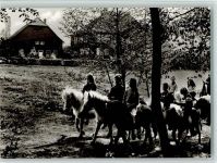 48351 W4416 Everswinkel 1970 Foto AK Pony Hof Georgenbruch - Kinder reiten auf einem Pony AK