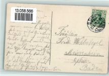 77815 W7580 Bühl , Baden 1911 - Bühl in Baden, Stadtgarten, Kirche