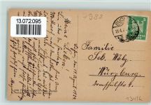 88239 W7988 Buchen , Württ 1924 - Mühltal - I- schmutzig