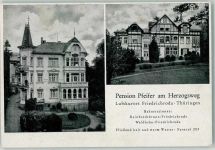 99894 O5804 Friedrichroda Foto AK Pension Pfeifer am Herzogsweg