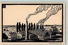 Gußstahlfabrik 1835 Historisches aus den Krupp Betrieben Industrie Beruf Krupp 1912 Künstlerkarte