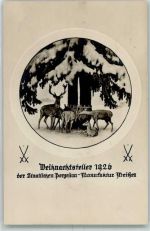 Dresden WHW Gau Sachsen Tag der Nationalen Sollidarität 1937 Weihnachtsteller 1926 Meissen Porzellan Sonderstempel WK II