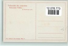 Teilansicht des untersten Krimmler Falles - von Eisenmenger Nr. 379 AK Wasserfall