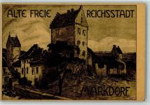 88677 W7778 Markdorf , Baden Künstlerkarte Alte Freie Reichsstadt sign Emerich