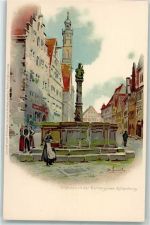 91541 W8803 Rothenburg ob der Tauber 1899 Lithographie / Künstlerkarte sign Otto Hammel Meissnerr & Buch Serie 1013 AK