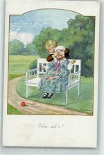 Kinderspiele Verlag M.M. 1263 AK Ebner, Pauli 1927 Gebrauchsspuren