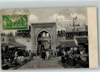 Tanger Tangiers Puerta del Gran Soco , Marktszene Volkstypen / Brauchtum Marokko 1920