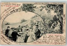 82152 W8033 Planegg 1900 - Gruss vom Ausflug Tracht Ort lt. Stempel