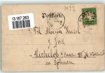 82152 W8033 Planegg 1900 - Gruss vom Ausflug Tracht Ort lt. Stempel