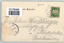 86514 W8901 Ustersbach 1898 - Pferd Reiter