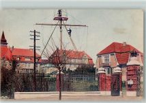 24340 W2330 Eckernförde 1918 - Alters- und Invalidenheim - Signalmast AK