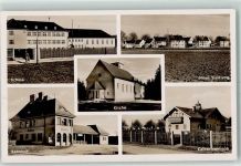 85579 W8014 Neubiberg - Schule Kirche Neue Siedlung Bahnhof Katharinenheim