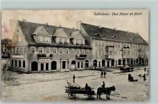 Eydtkuhnen Tschernyschewskoje Gebrauchsspuren Neue Häuser am Markt Deutsche Bank